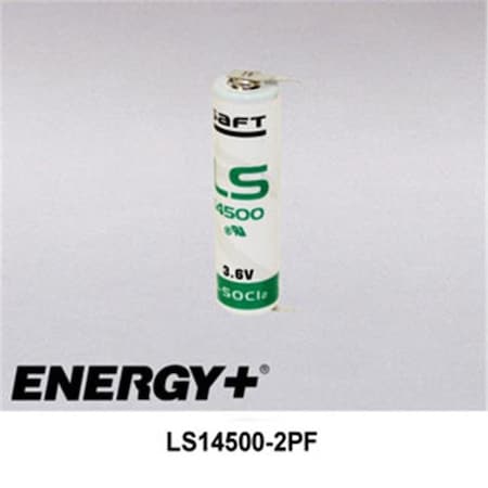 Fedco Batteries FedCo Batteries Compatible with  Saft LS14500-2PF AA Lithium Cell With PC Pins - 3.6V  2600mAh LS14500-2PF